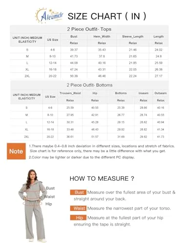 Aleumdr Womens 2 Piece Outfits Sweatsuits Fleece Lounge Set Quarter Sweatshirt Matching Set Oversized Pullover Wide Leg Sweatpant Tracksuits 2024 Fall Casual Travel Clothing Set Black