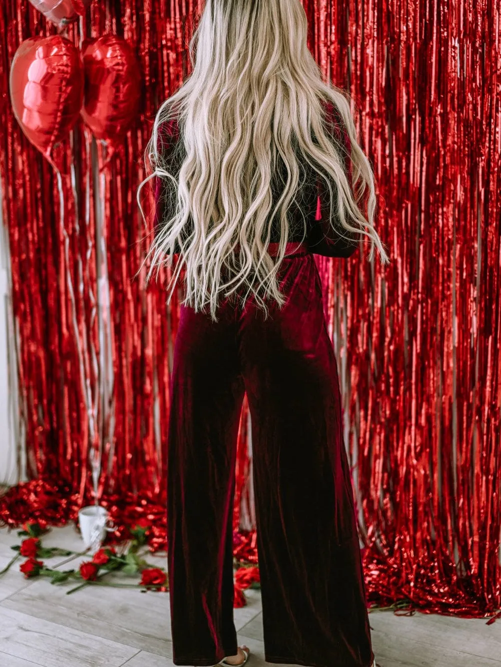 All-Occasion Velvet Jumpsuit: Adaptable Style