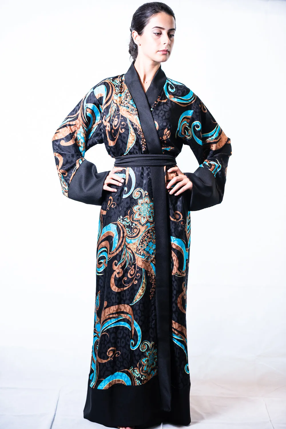 Arianna silk kimono Robe