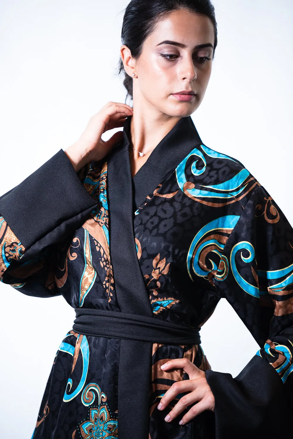 Arianna silk kimono Robe