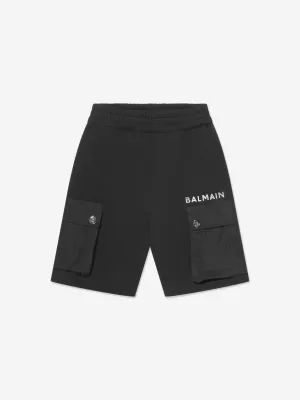 Balmain Boys Pocket Shorts in Black