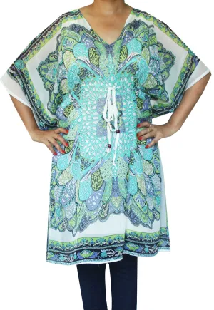 Beachwear Dress Womens Printed Caftan