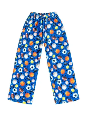 Blue Sports Plush Pants