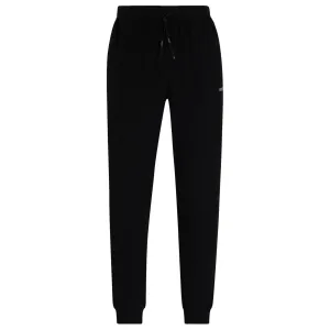 BOSS Men Mix & Match Stetch-Cotton Tracksuit Bottoms with Logo Detail - Black