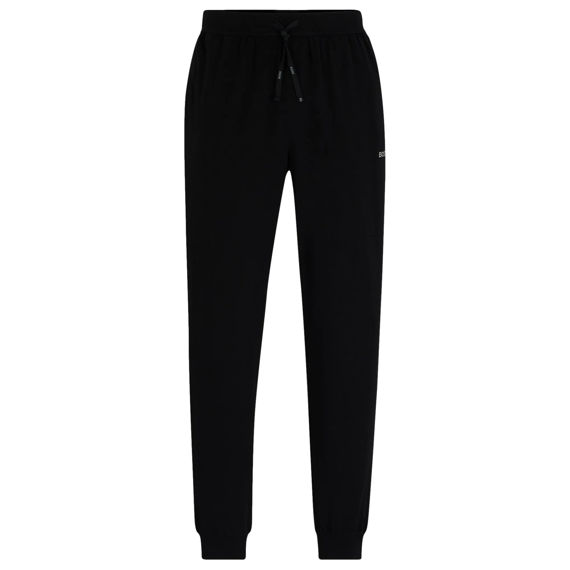 BOSS Men Mix & Match Stetch-Cotton Tracksuit Bottoms with Logo Detail - Black