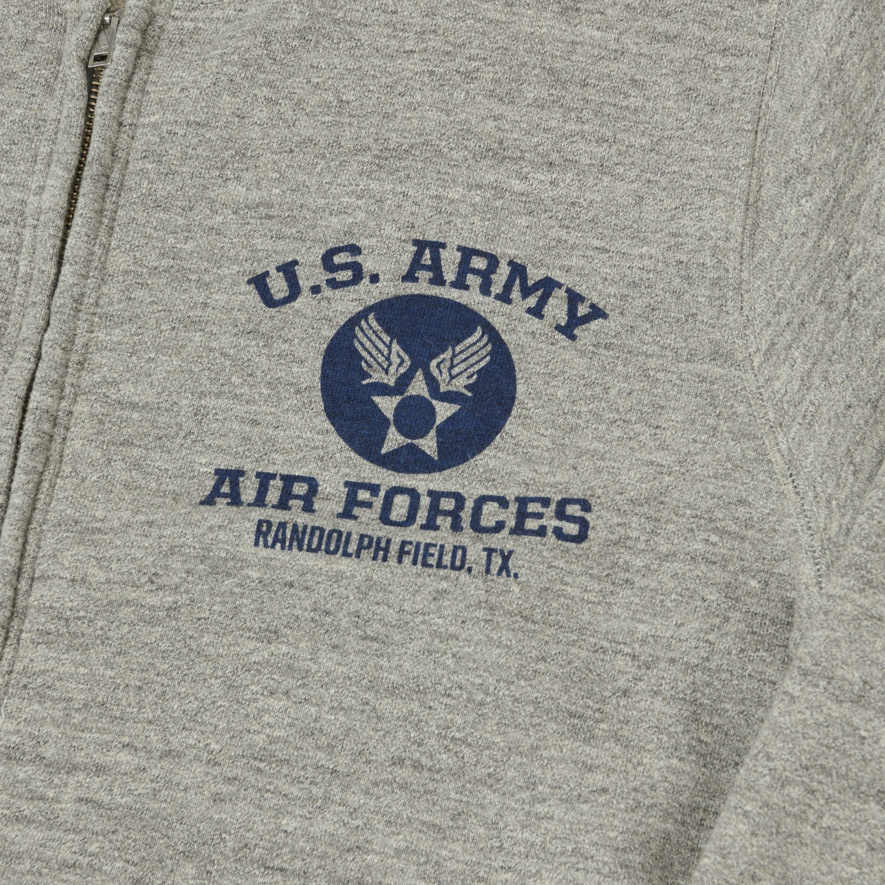 Buzz Rickson's U.S. Army Air Forces Zip Sweatshirt - Heather Grey