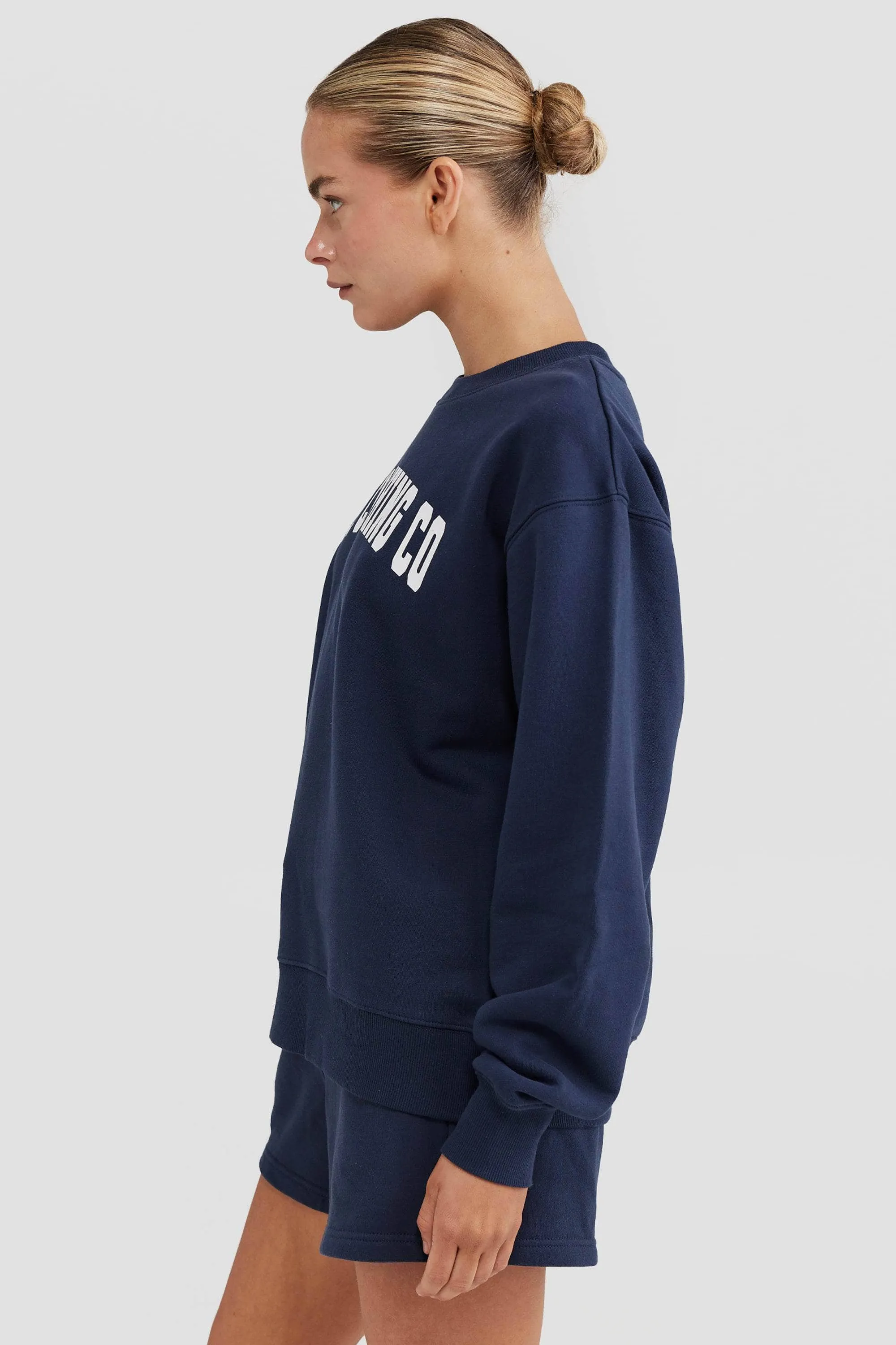 College Logo Crew Navy