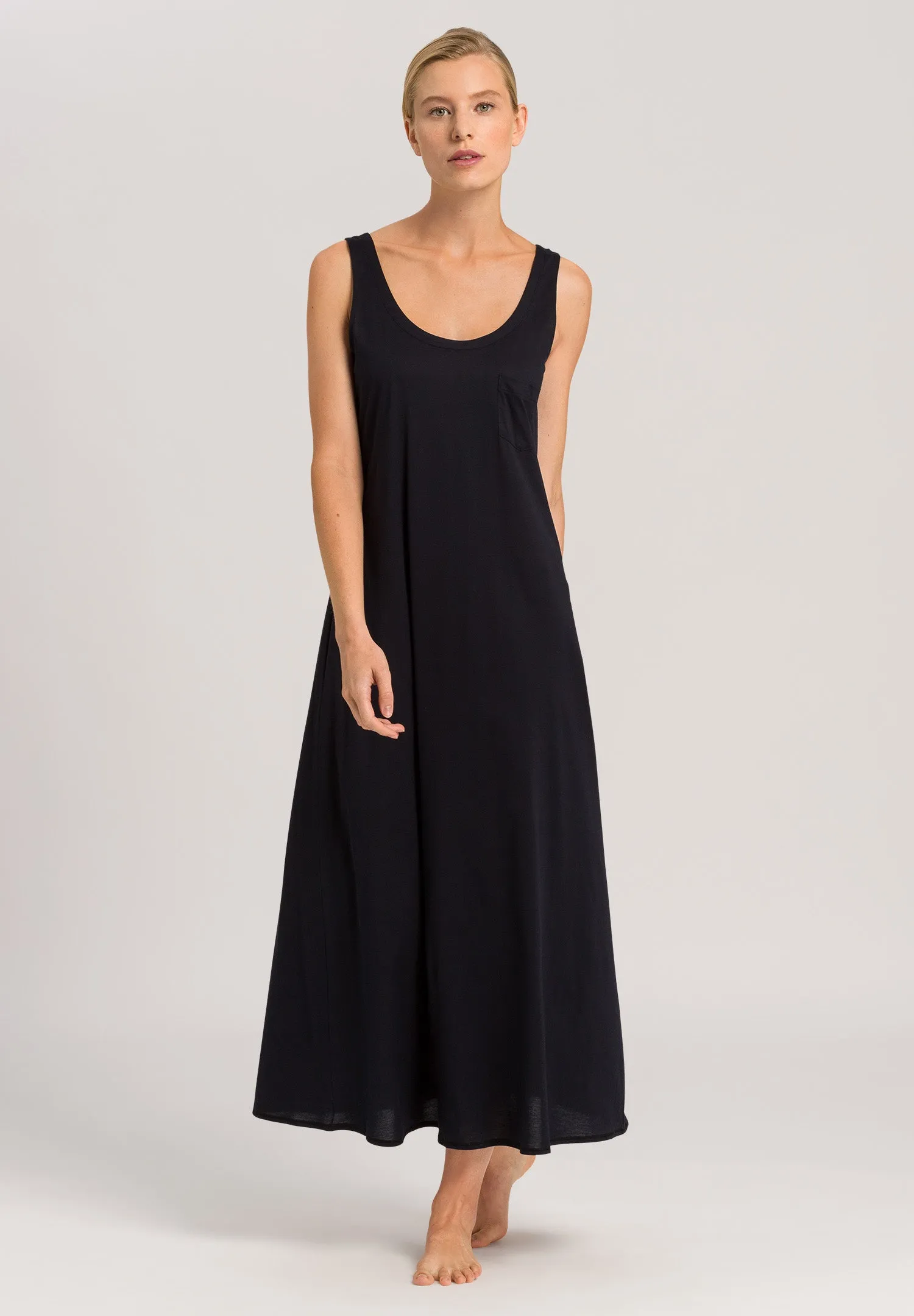 Cotton Deluxe Cotton Tank Nightgown | Black 77951-019