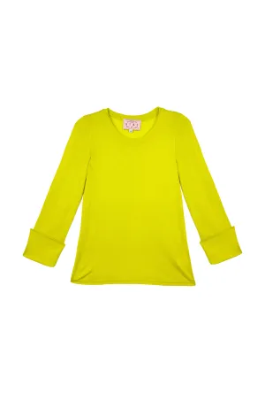 Crew Neck Tee - Chartreuse