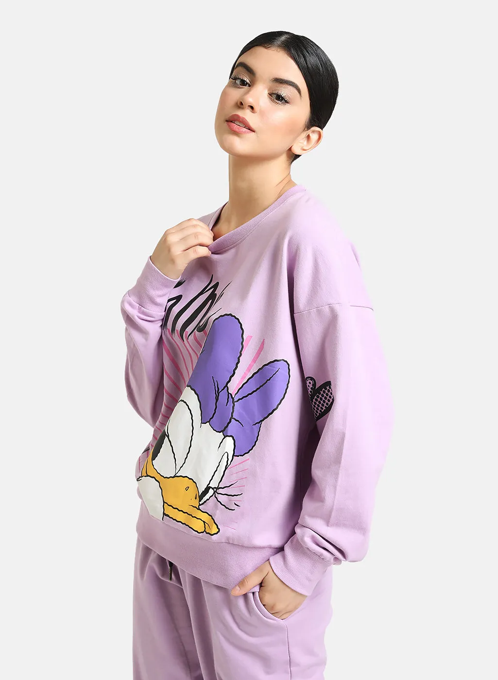 Daisy Duck Disney 'Crush On Me' Printed Sweatshirt