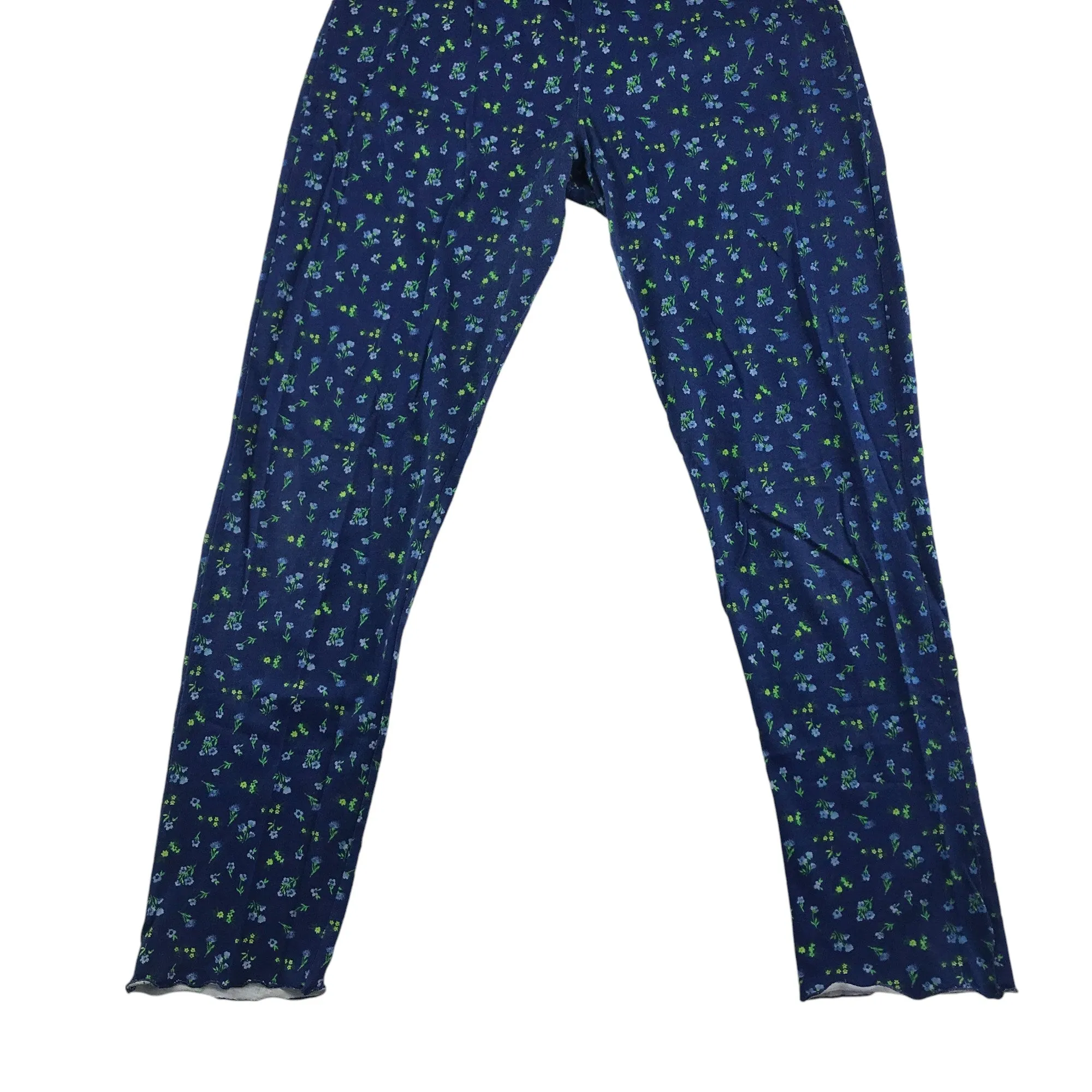 F&F pyjama set 13-14 years navy floral print cotton