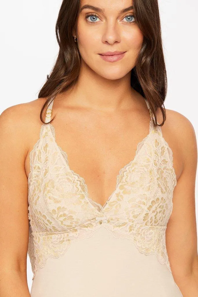 Fleur't lace back chemise