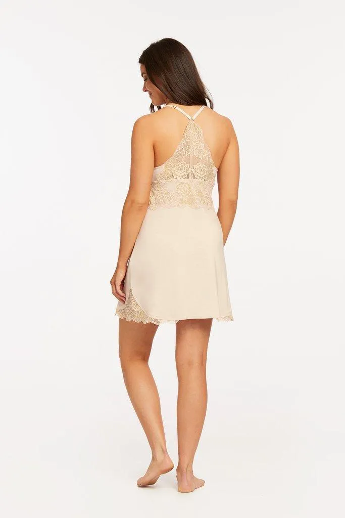 Fleur't lace back chemise