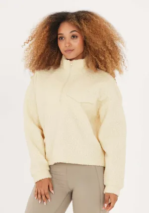 Florrie Sherpa Half Zip - Antique White