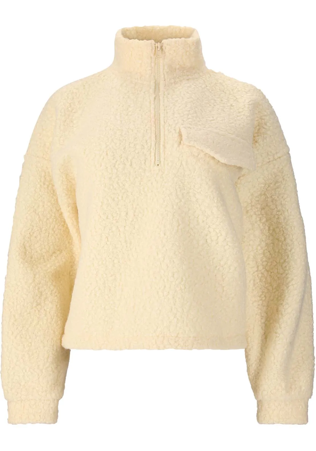 Florrie Sherpa Half Zip - Antique White