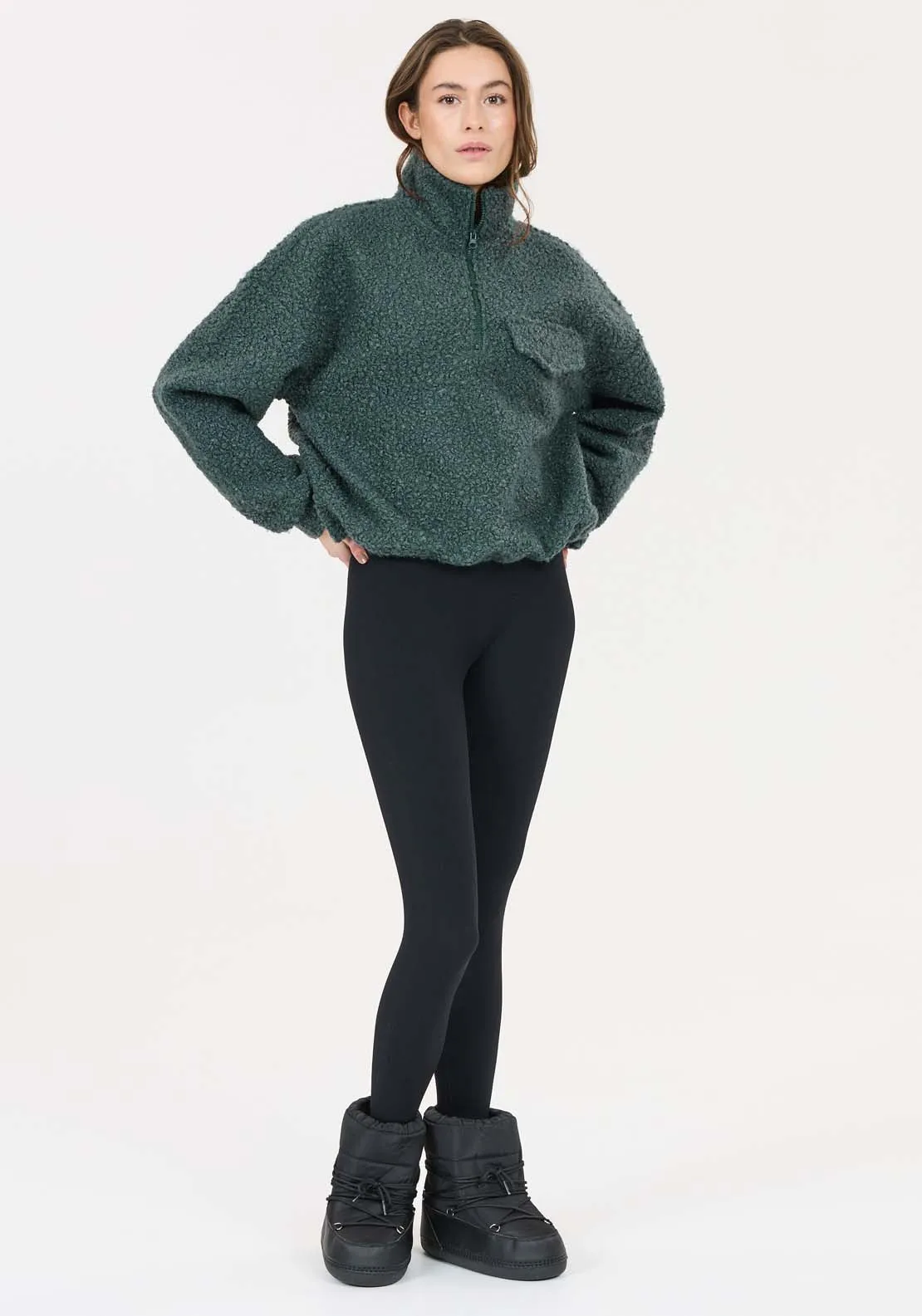 Florrie Sherpa Half Zip - Magical Forest