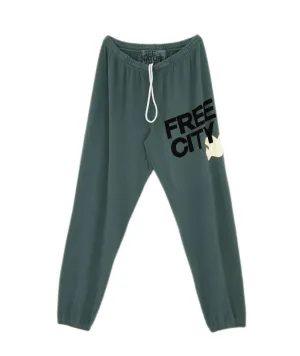 FREECITY Women Large Sweatpants Surplus Green