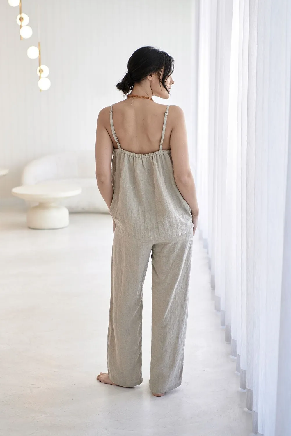 Fundamental Linen Cami - Natural 