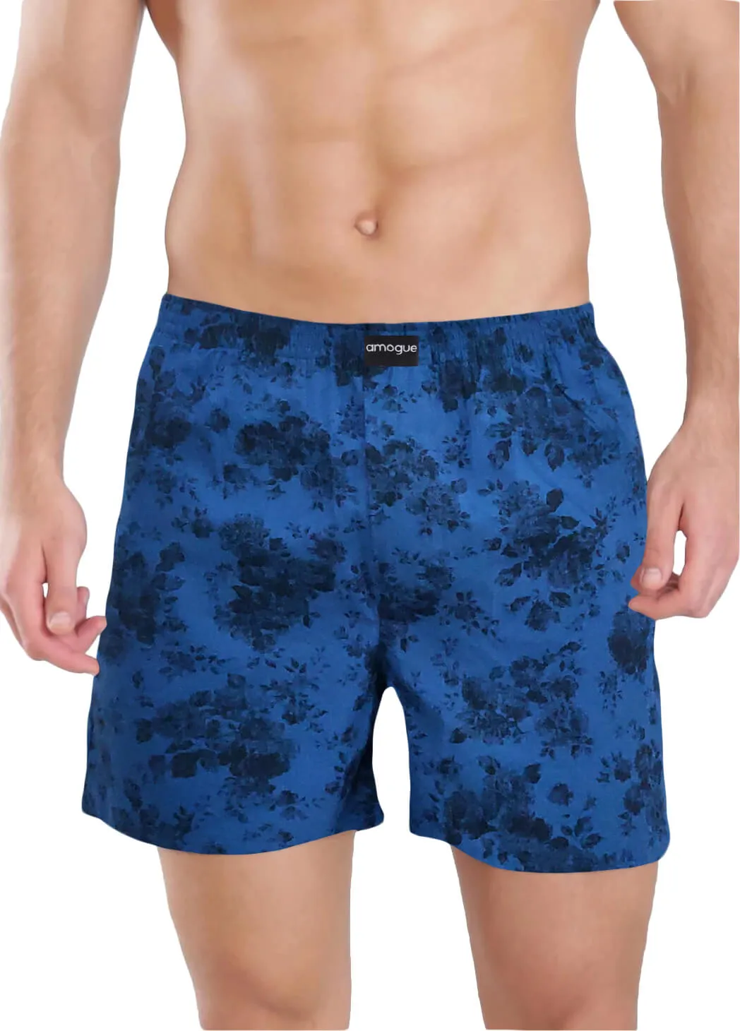 Green Red Navy Flower Premium Printed Boxers