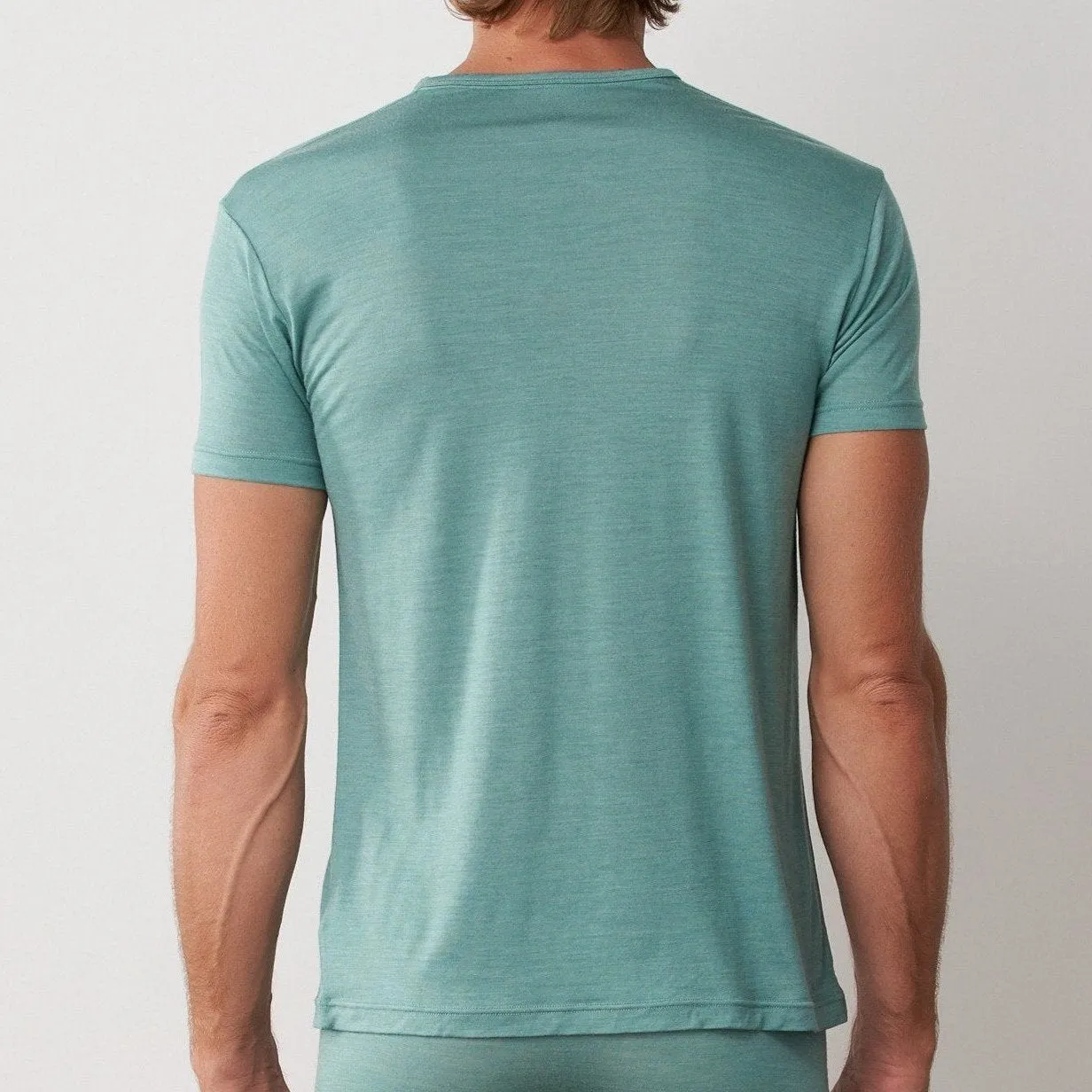 Green TENCEL™ Lyocell V Neck