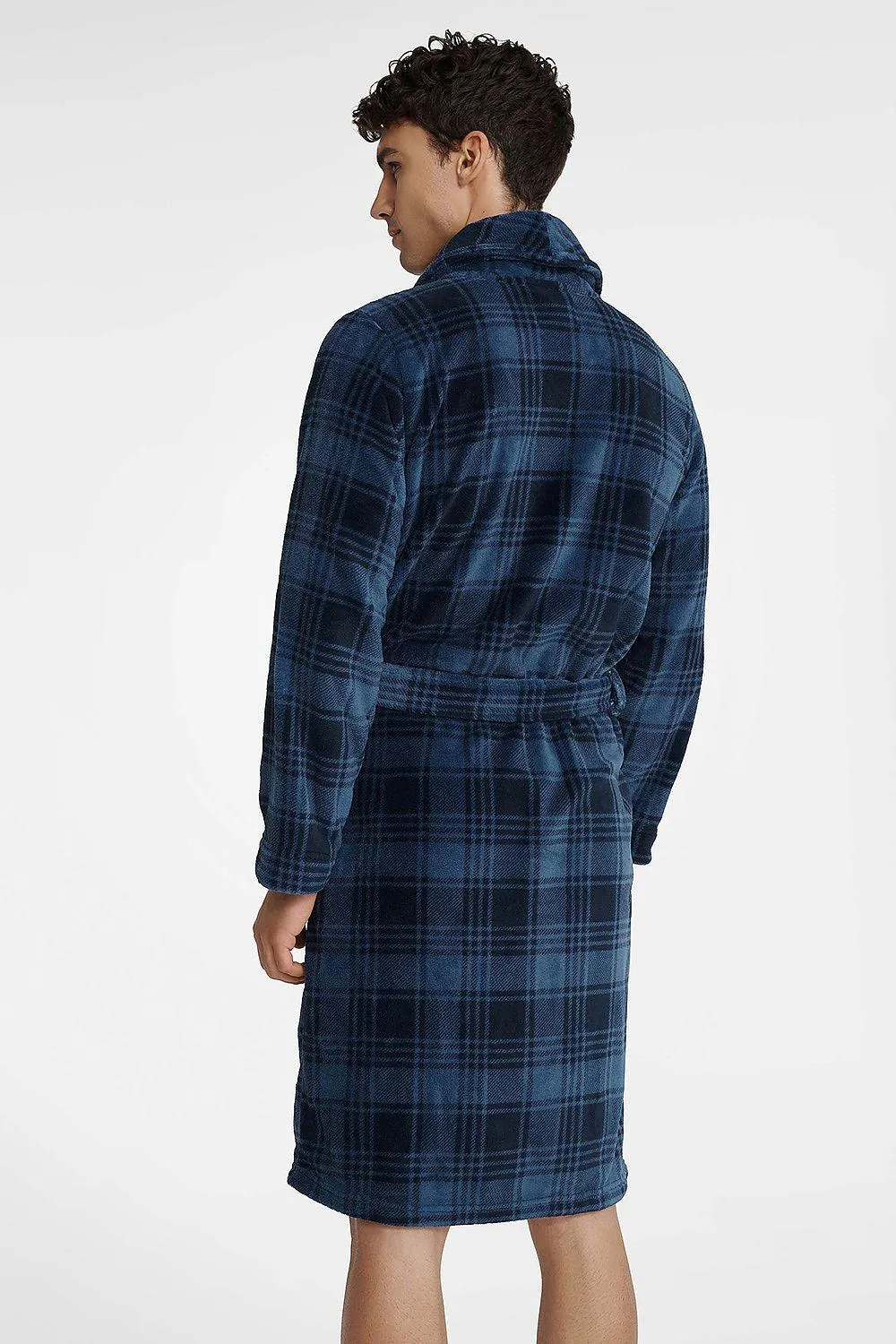 Henderson men's hoodless bathrobe