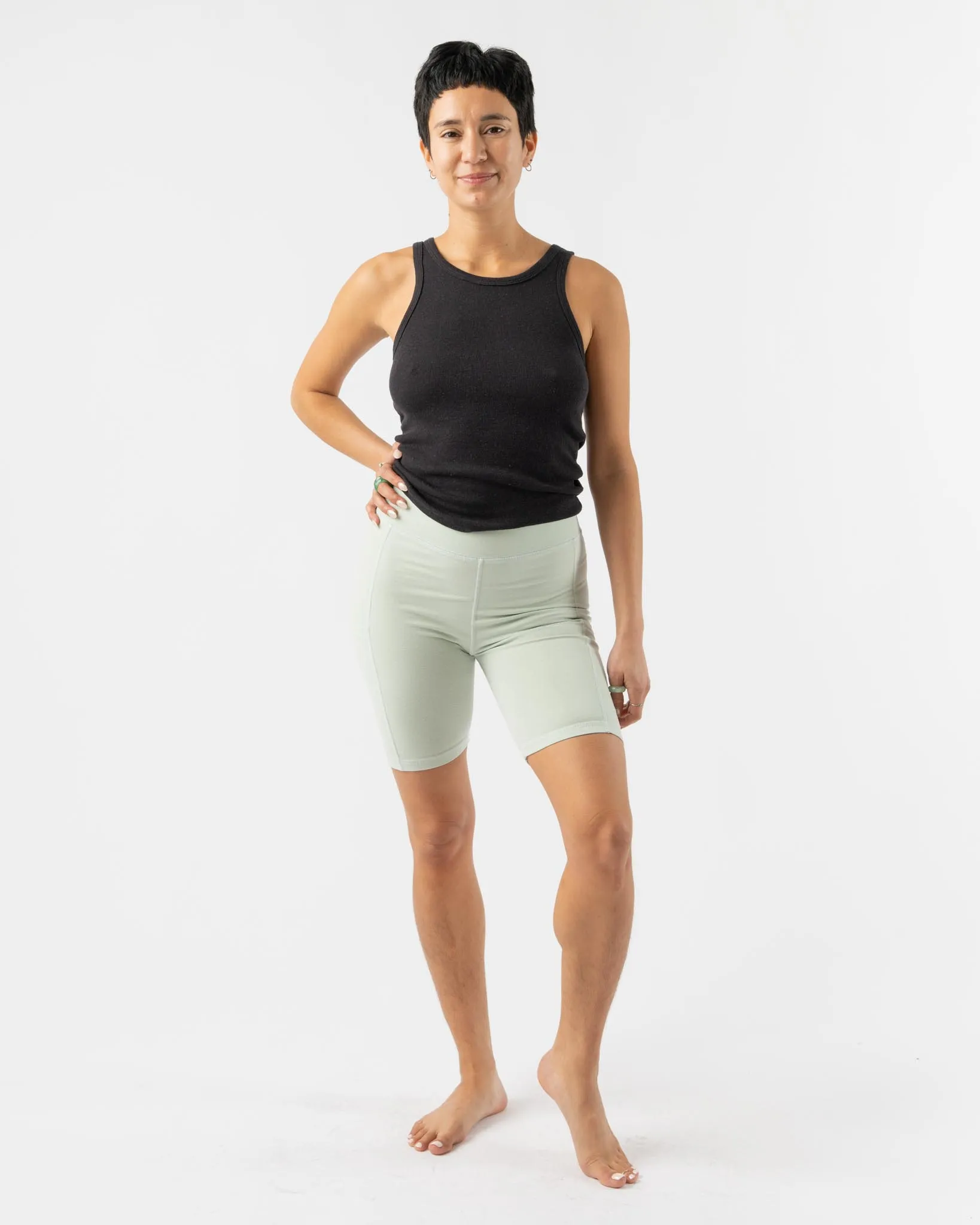 Jungmaven Bike Short in Seafoam Green