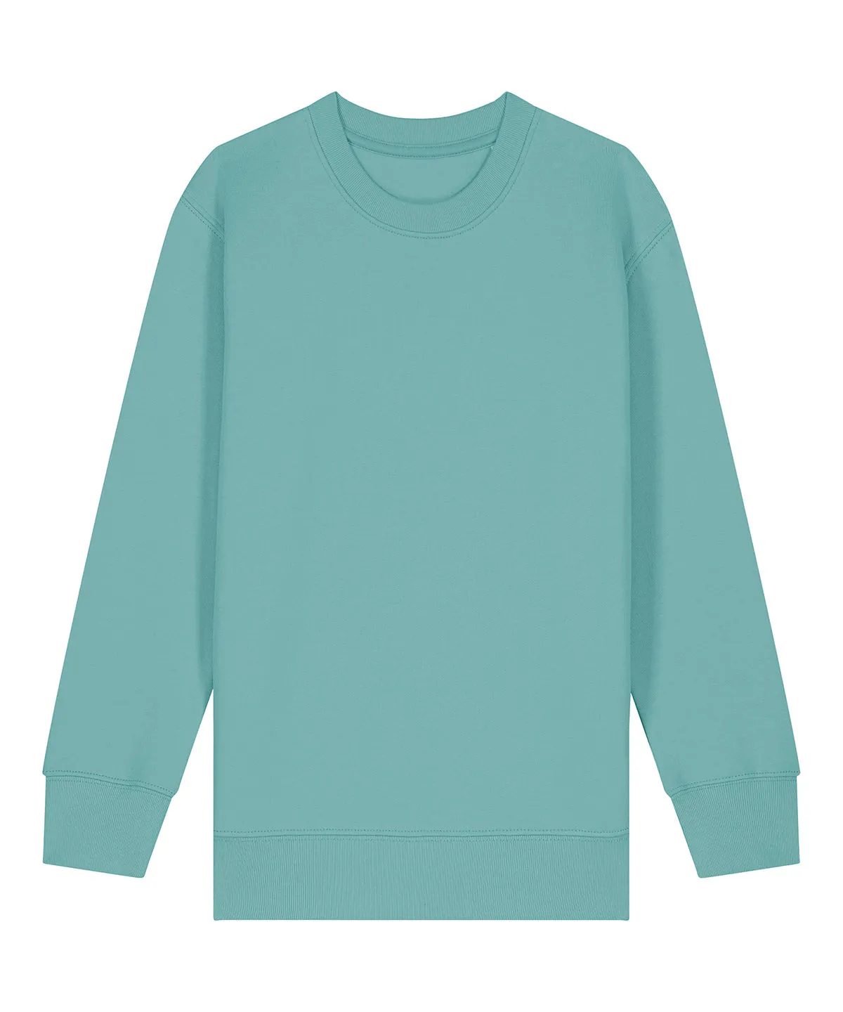 Kids Mini Changer 20 iconic crew neck sweatshirt (STSK181) | Teal Monstera