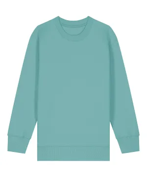 Kids Mini Changer 20 iconic crew neck sweatshirt (STSK181) | Teal Monstera