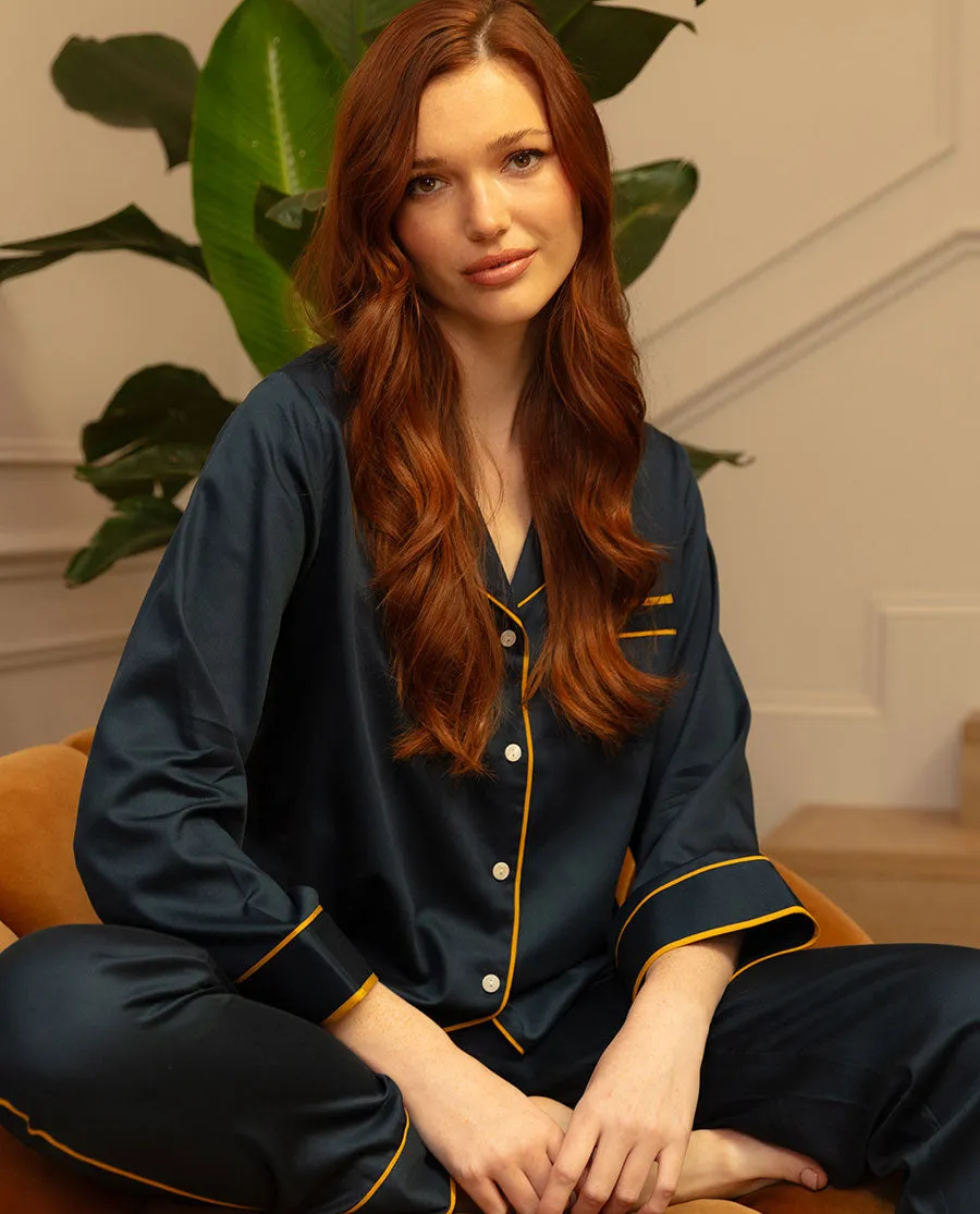 Knightsbridge Navy Pyjama Set