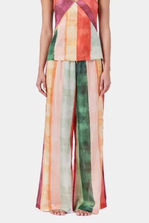 Laos Stripe Cotton- Silk Pant