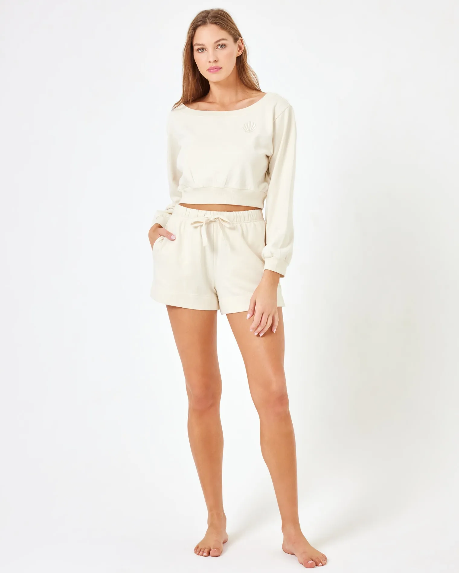 LSPACE X Anthropologie Solo Short - Cream