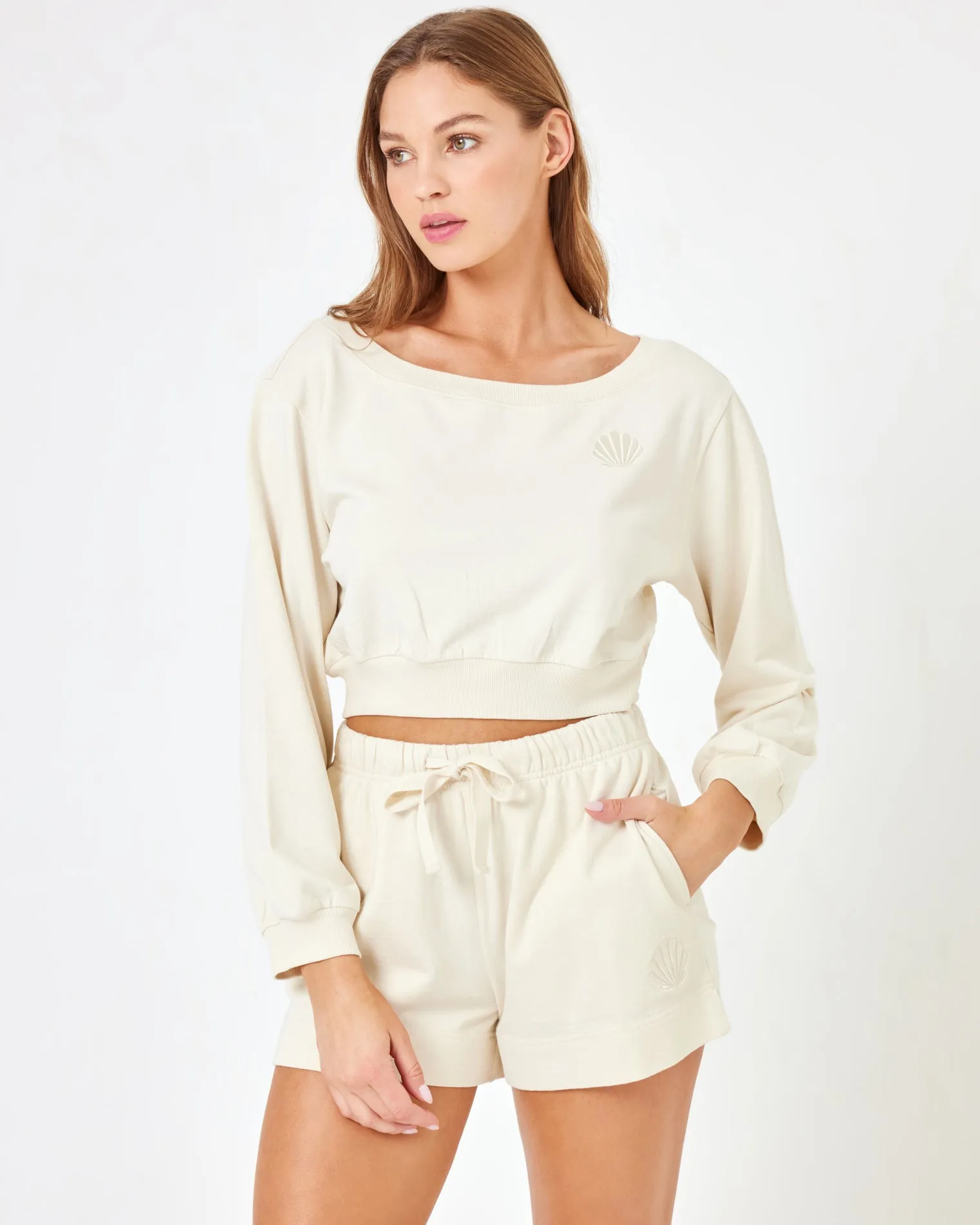 LSPACE X Anthropologie Solo Short - Cream