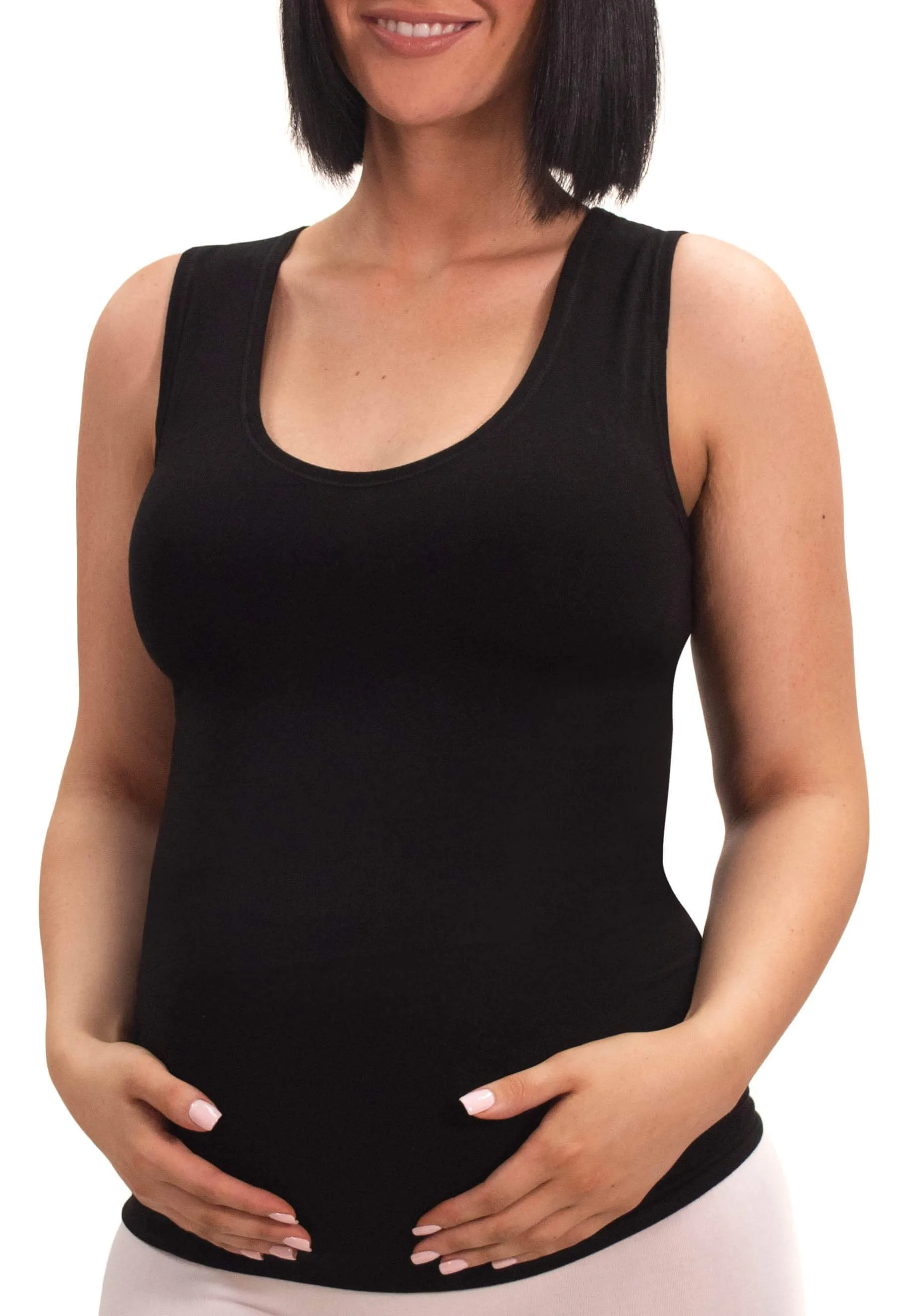 Maternity Bamboo Tank Top - 4 Pack