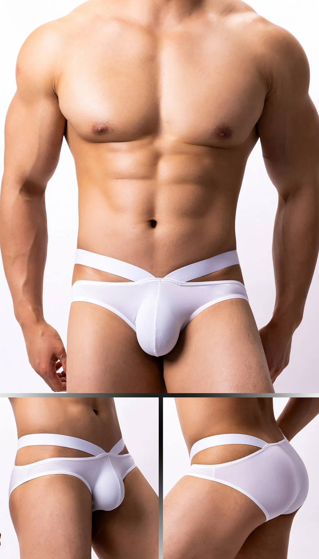 Men's Thin Ice Silk Low Waist Briefs