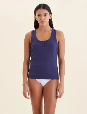 Milla Rib Shelf Bra Henley Tank