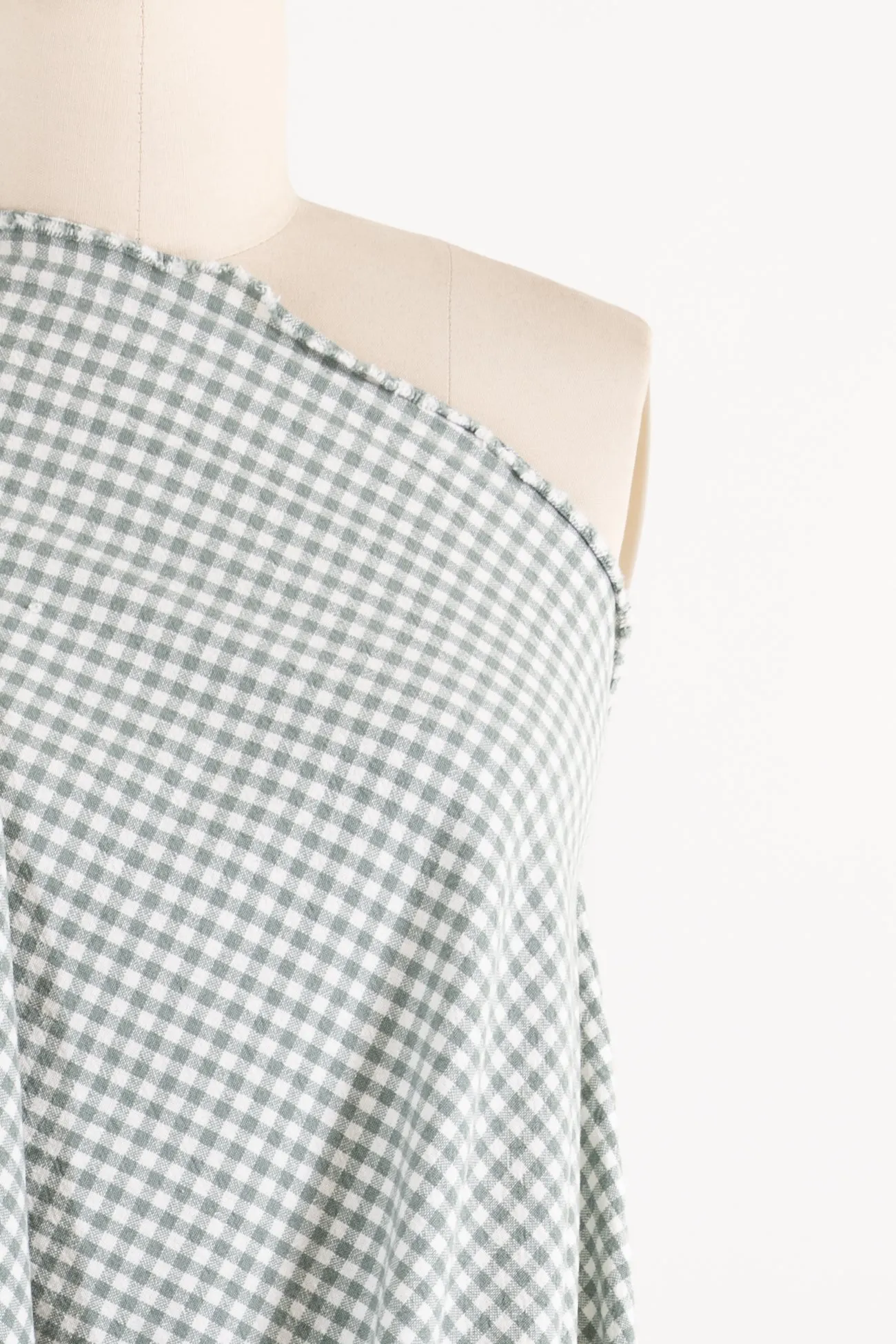 Minty Checks Organic Cotton Woven