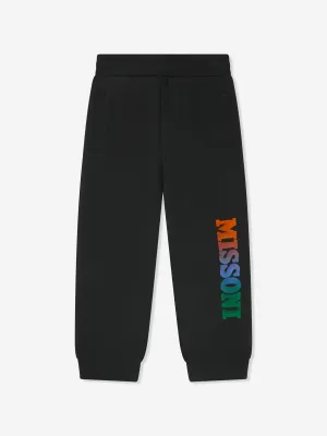 Missoni Kids Logo Joggers in Black