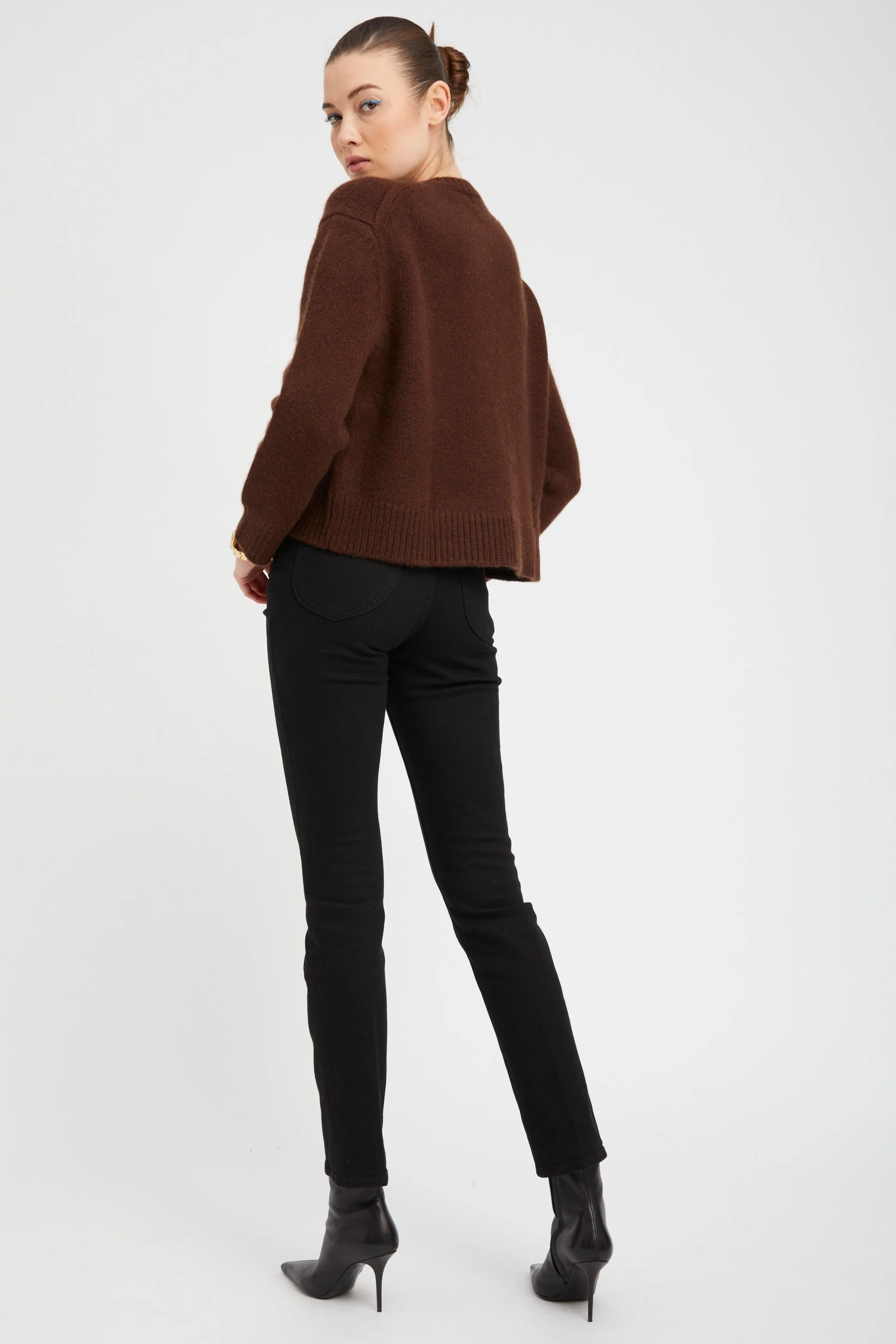 Mocha Heavy Cashmere Sweater