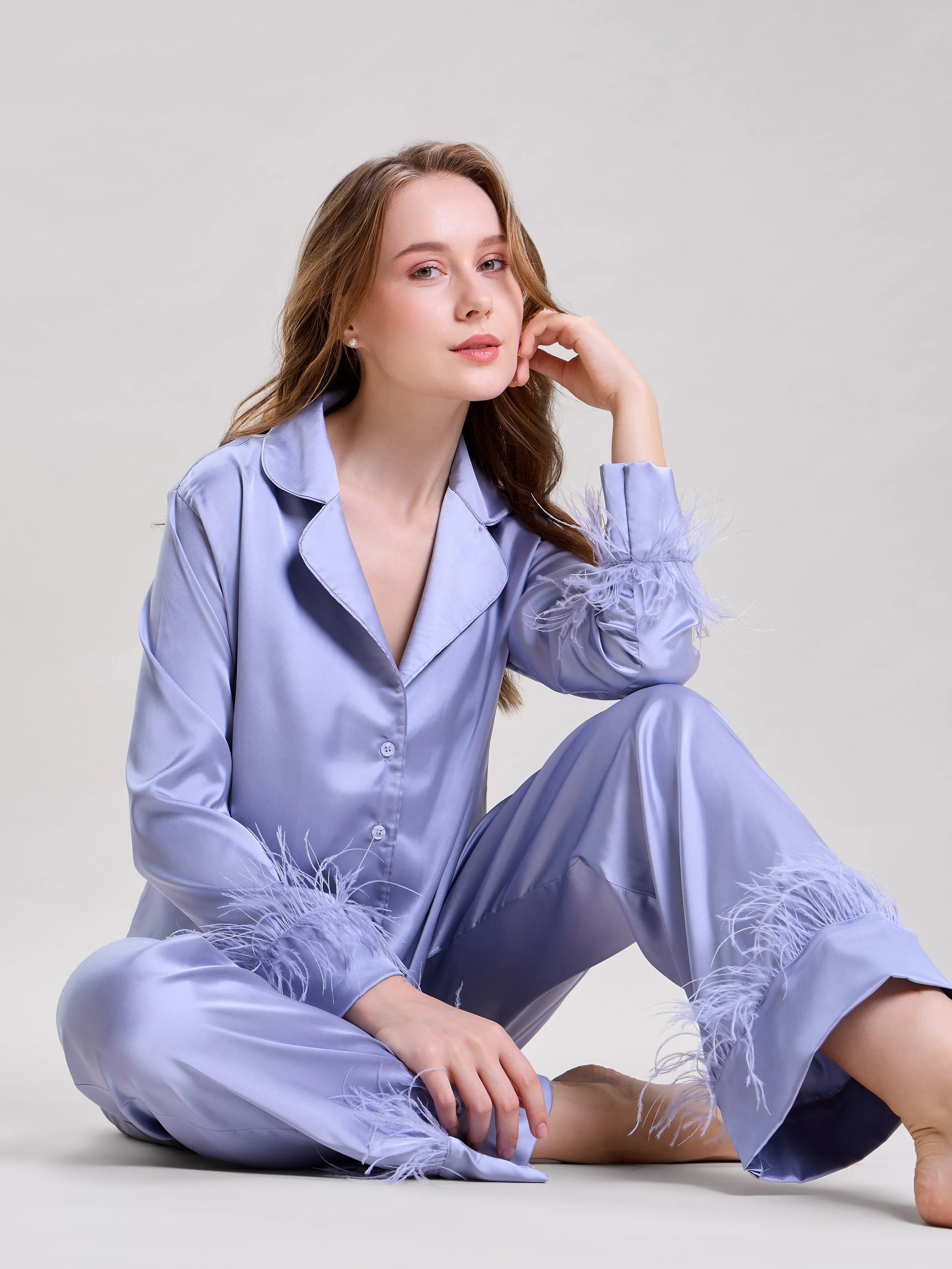 Mysthelle TIFFANY BLUE FEATHER NIGHTWEAR