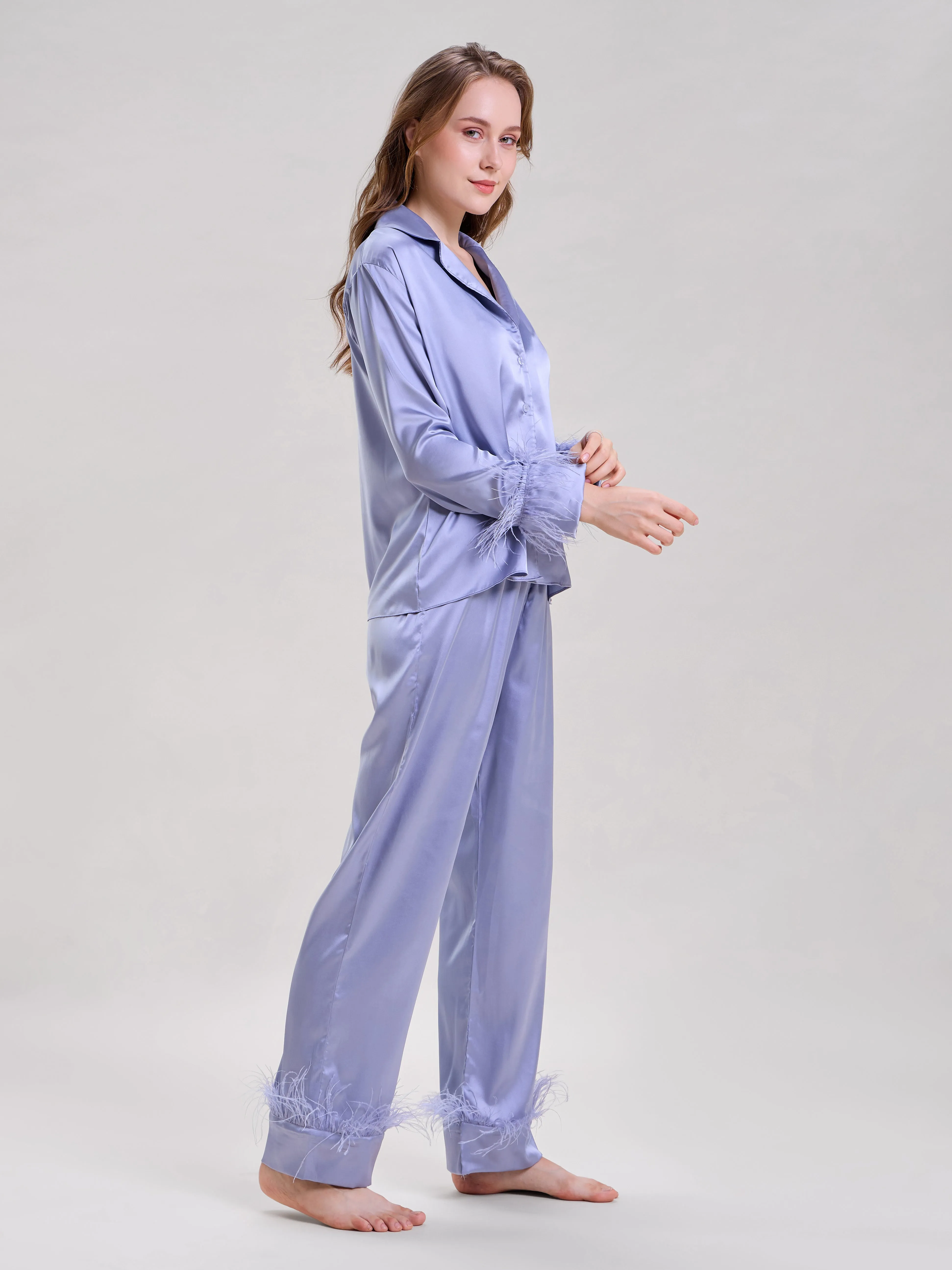 Mysthelle TIFFANY BLUE FEATHER NIGHTWEAR