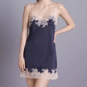 Natori Enchant Chemise in Navy and Cafe R78130