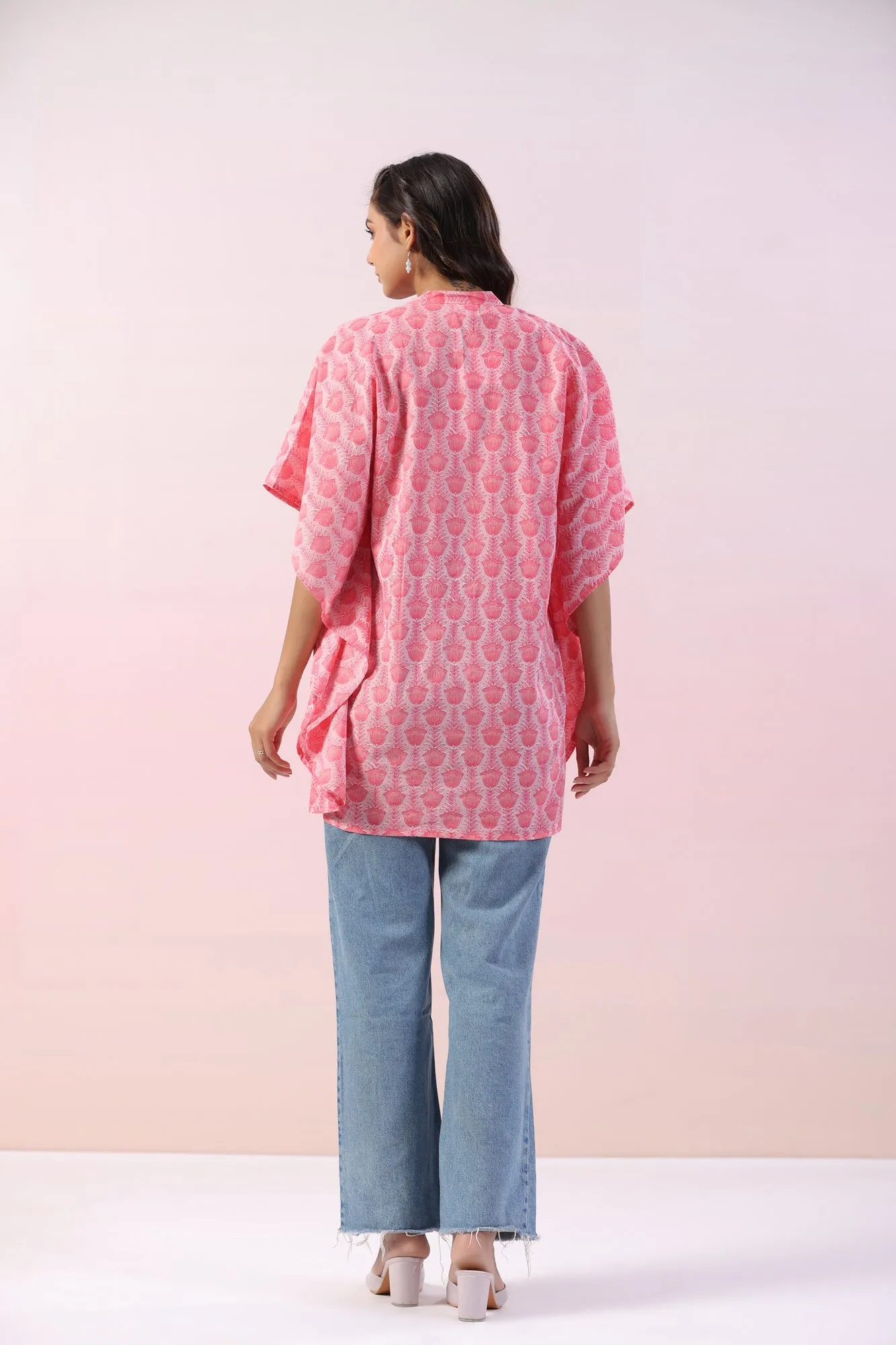 Nepeta Kaftan Sleeve Cotton Top