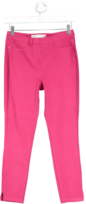 Next Pink Jersey Denim Legging Cropped UK 8 Petite