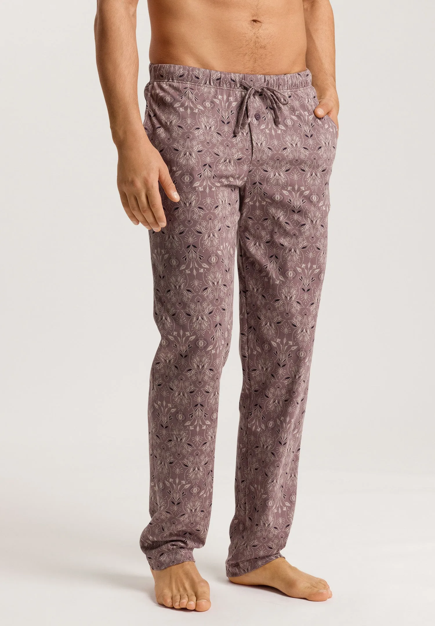 Night And Day Cotton Drawstring Pajama Pants | Pin Patternwork Dark 75216-2194