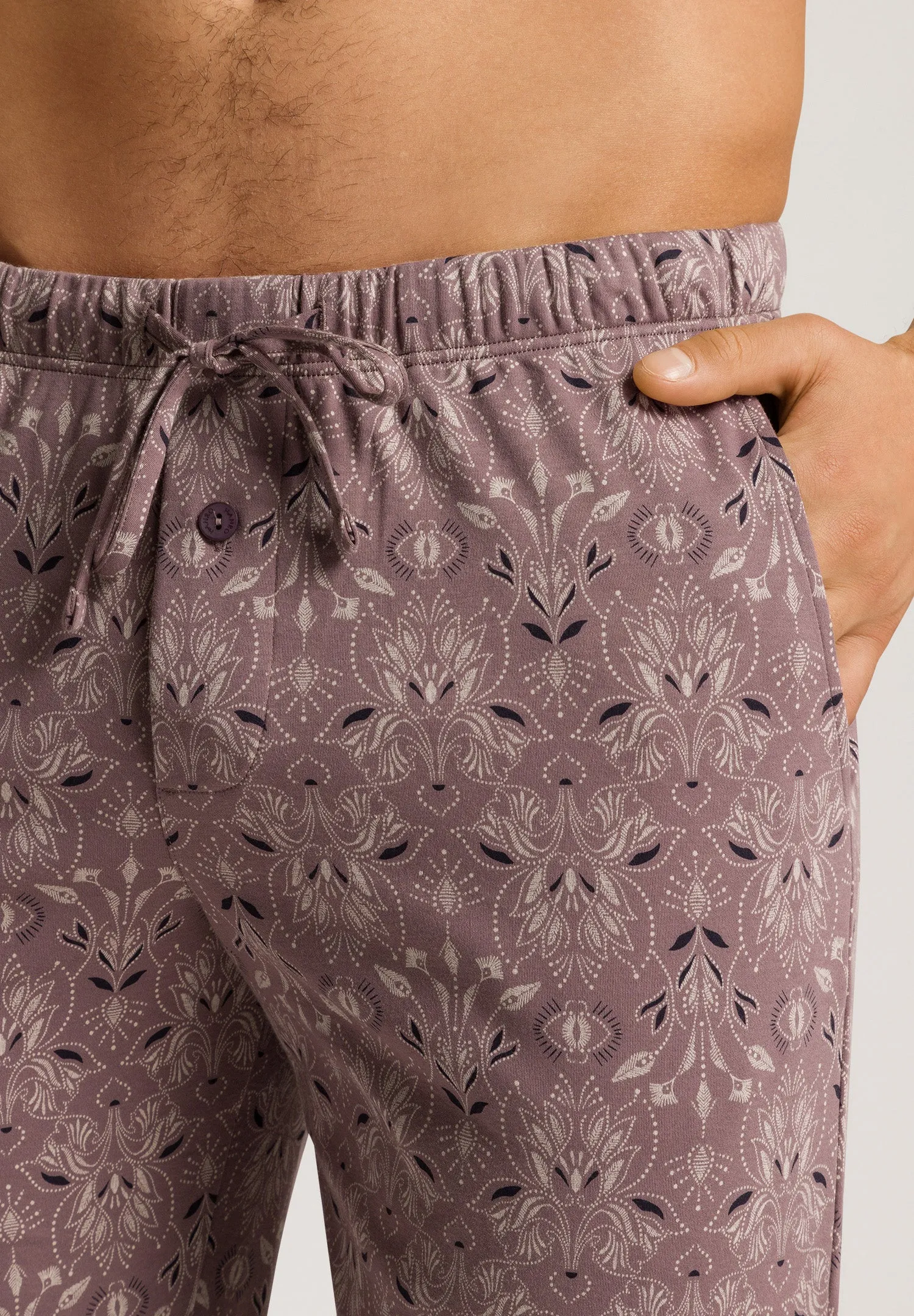 Night And Day Cotton Drawstring Pajama Pants | Pin Patternwork Dark 75216-2194