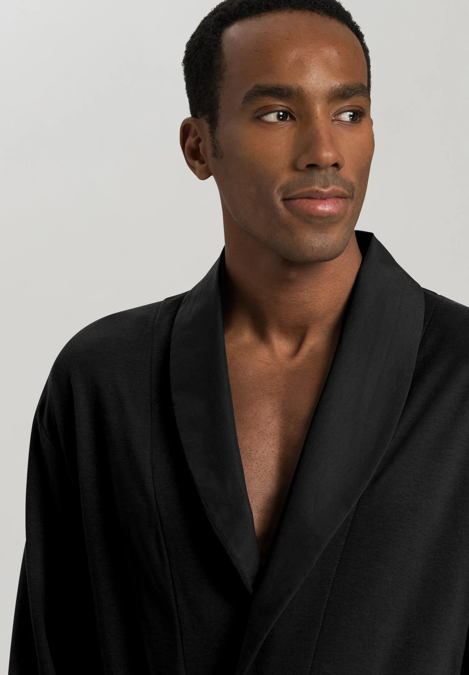 Night And Day Cotton Shawl Collar Robe | Black 75438-019