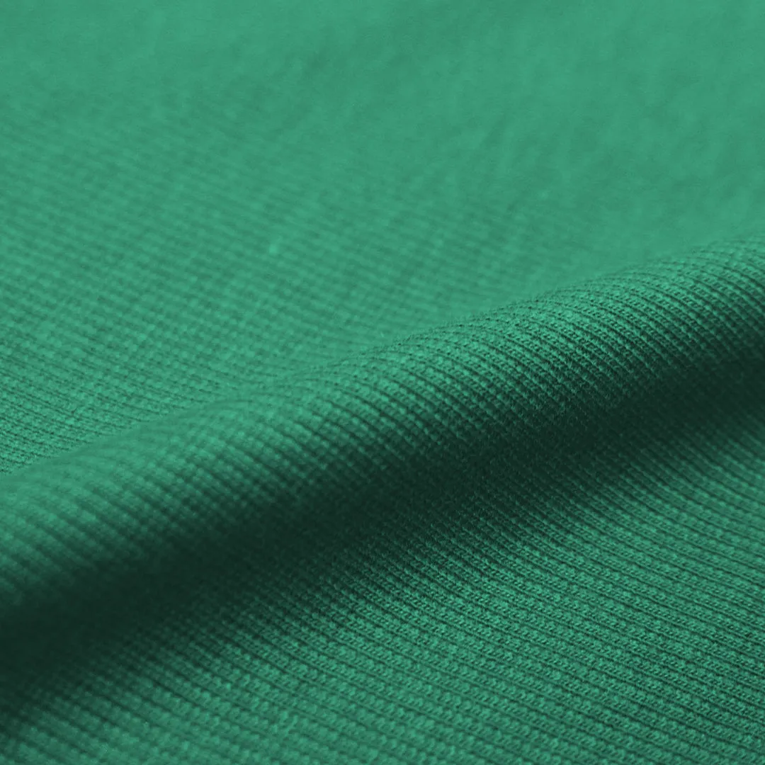 organic cotton rib knit - alpine green