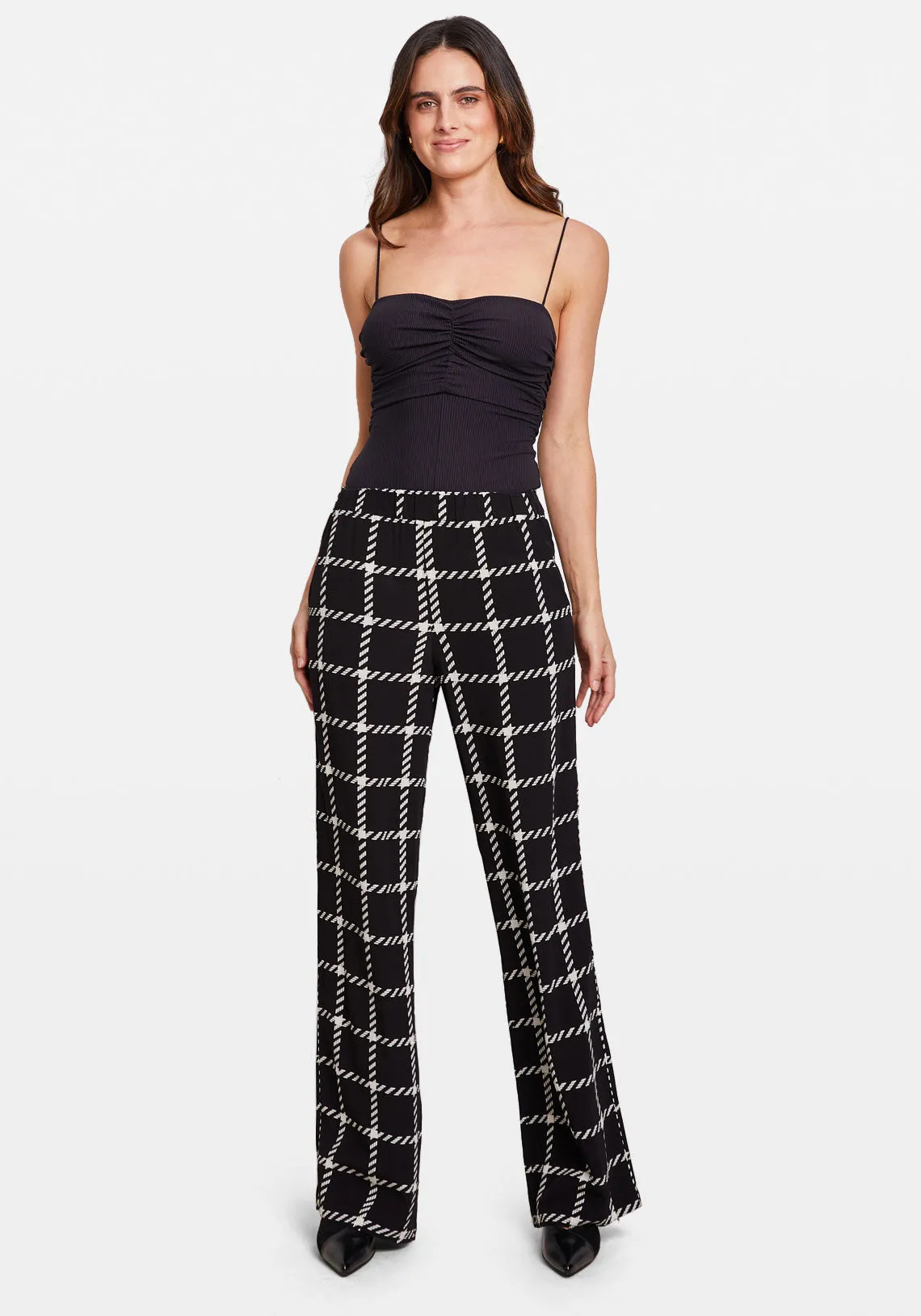 OWEN PANT BLACK AND WHITE PLAID