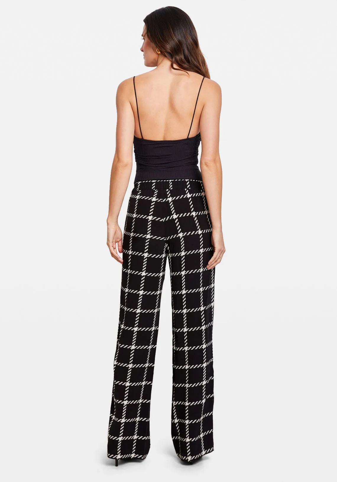 OWEN PANT BLACK AND WHITE PLAID