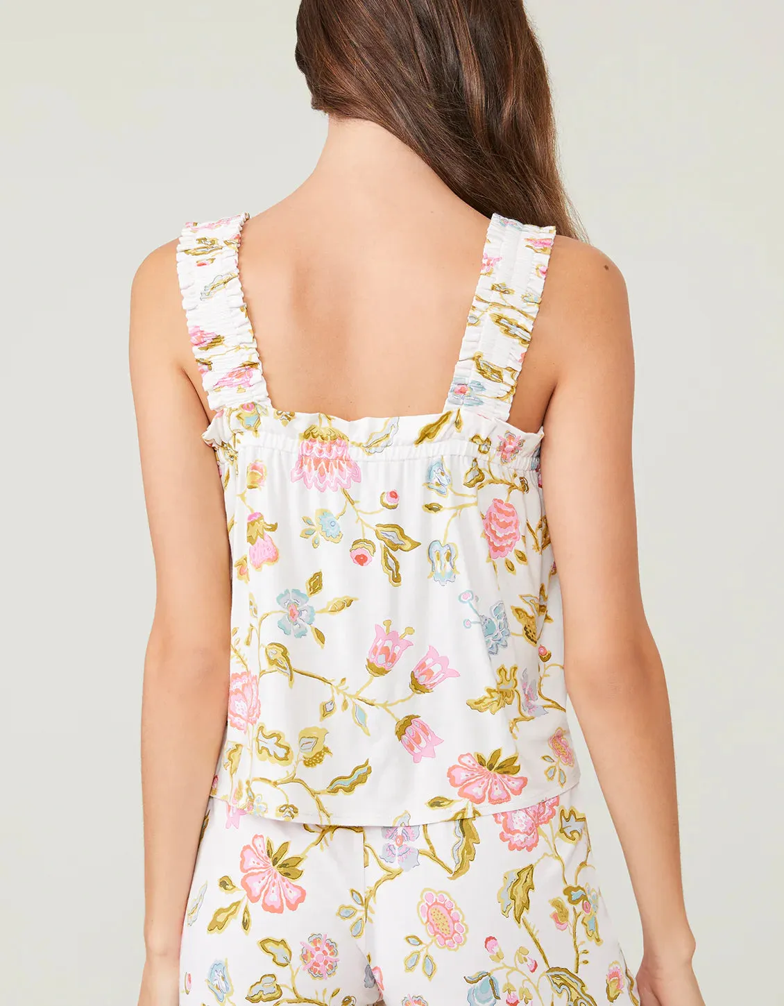 Pajama Tank Jane Jacobean Cream